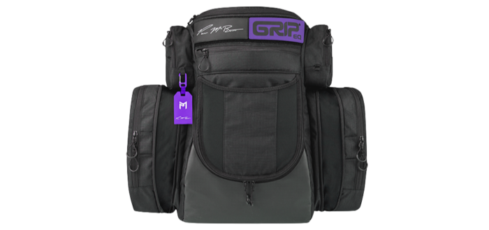 Paul McBeth PX1 BK/PUR Disc Golf Bag & Luna